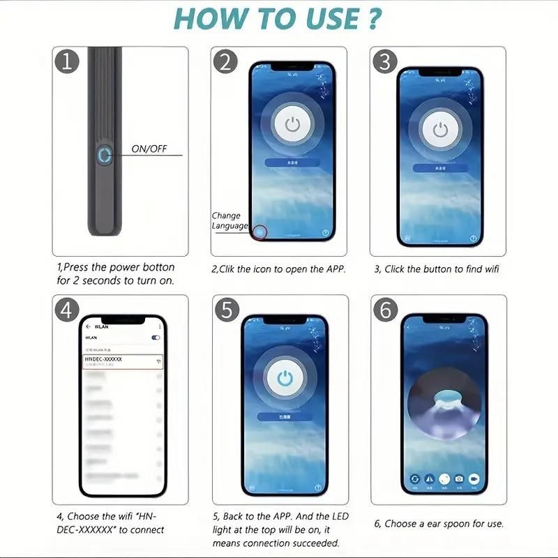 EzyPicks -  Smart Visual Ear Wax Cleaner with HD Camera